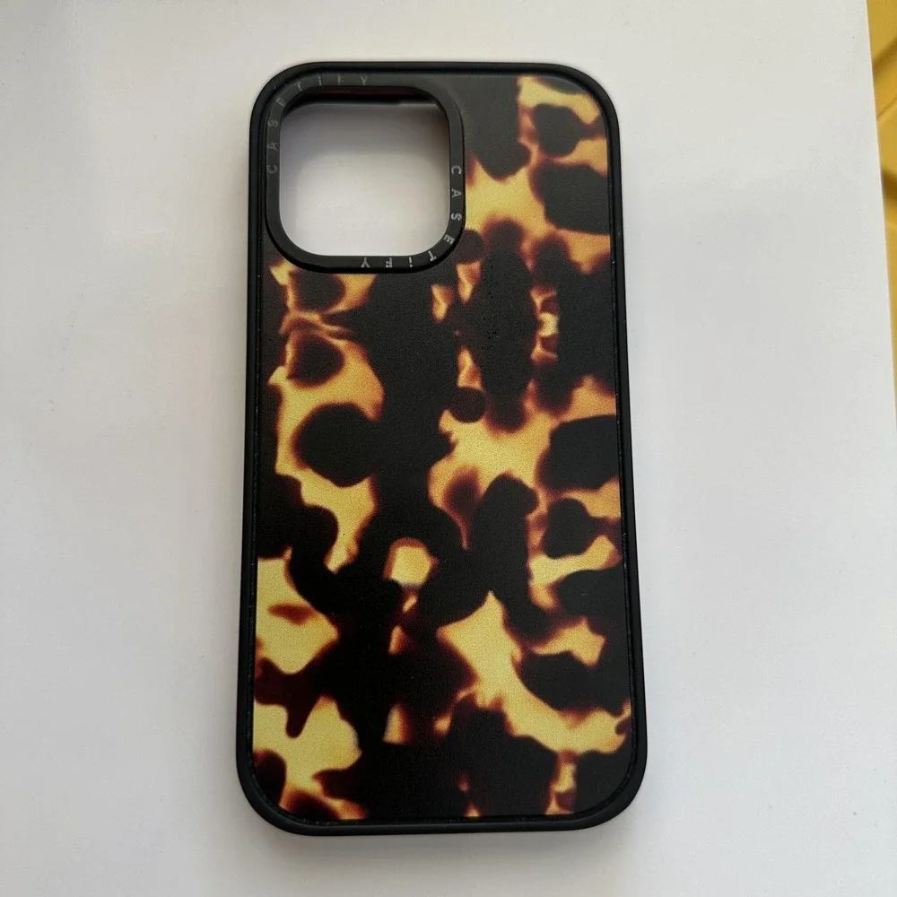 Casetify Impact Case IPhone 14 Pro Max MagSafe 2-Pack Leopard Tortoise Print